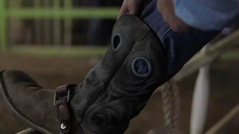 Cowboy boots Stock Footage 156061662