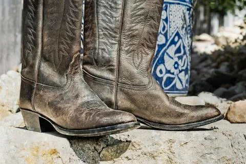 Cowboy boots Stock Photos