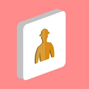 Cowboy computer symbol Stock Illustration