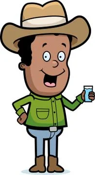 Cowboy drink Stock Illustration