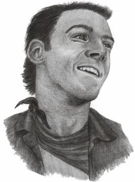 Cowboy face Illustrazione stock