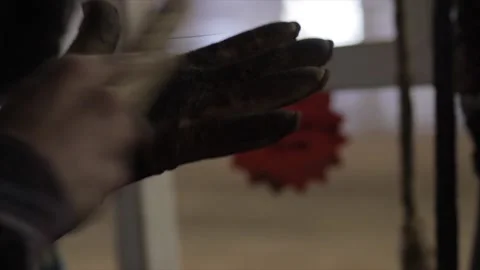 Cowboy gloves Stock Footage 156111911
