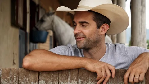 Cowboy guy Video stock 92895957