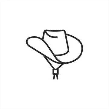 Cowboy Hat Icon Stock Illustration