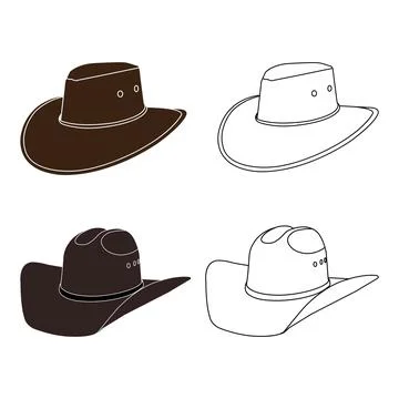 Cowboy hat icon Stock Illustration
