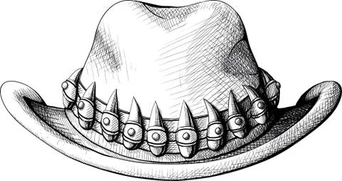 Cowboy hat Illustrazione stock
