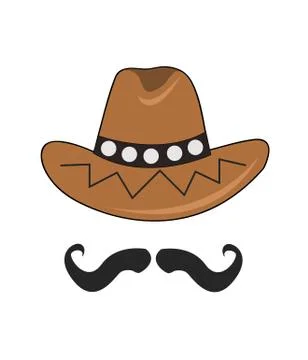 Cowboy hat Illustrazione stock