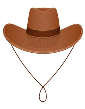 Cowboy hat illustration Stock Illustration