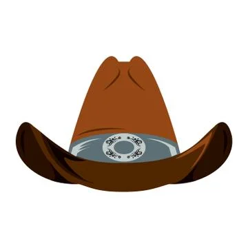 Cowboy hat isolated Stock Illustration