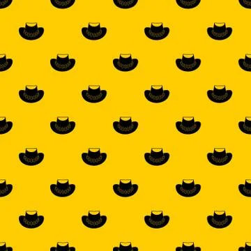 Cowboy hat pattern Stock Illustration