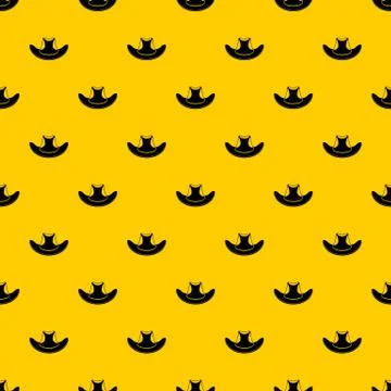 Cowboy hat pattern Stock Illustration