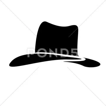 Cowboy hat silhouette . vector illustration: Graphic #64811313