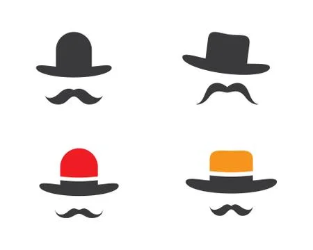 Cowboy hat symbol vector icon Stock Illustration