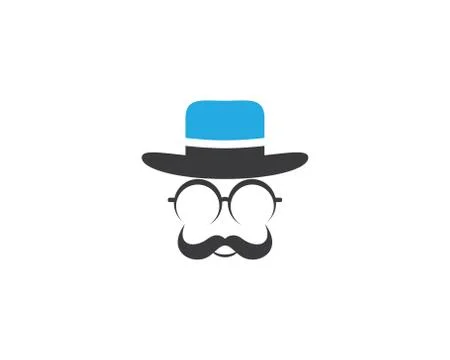Cowboy hat symbol vector icon Stock Illustration
