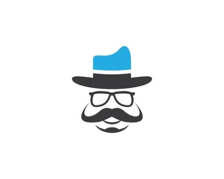 Cowboy hat symbol vector icon Stock Illustration