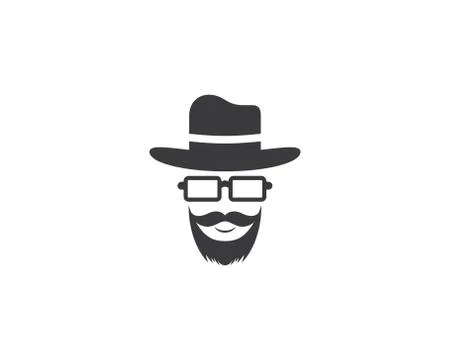 Cowboy hat symbol vector icon Stock Illustration