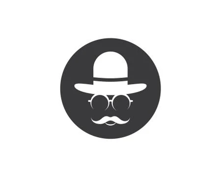 Cowboy hat symbol vector icon Stock Illustration