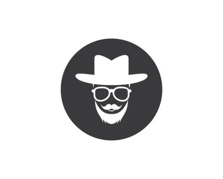 Cowboy hat symbol vector icon Stock Illustration