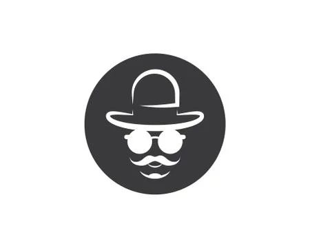 Cowboy hat symbol vector icon Stock Illustration