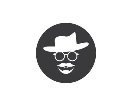 Cowboy hat symbol vector icon Stock Illustration