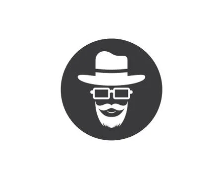 Cowboy hat symbol vector icon Stock Illustration
