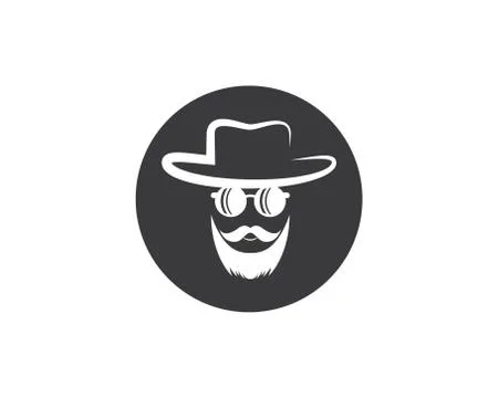 Cowboy hat symbol vector icon Stock Illustration
