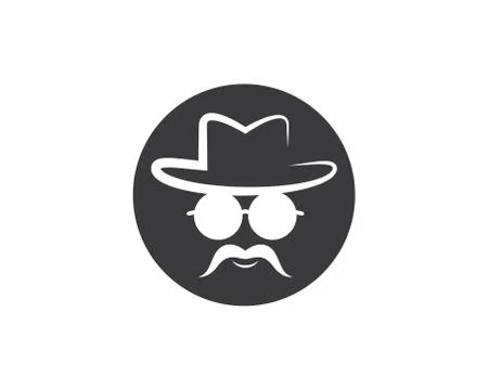 Cowboy hat symbol vector icon Stock Illustration