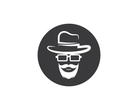 Cowboy hat symbol vector icon Stock Illustration