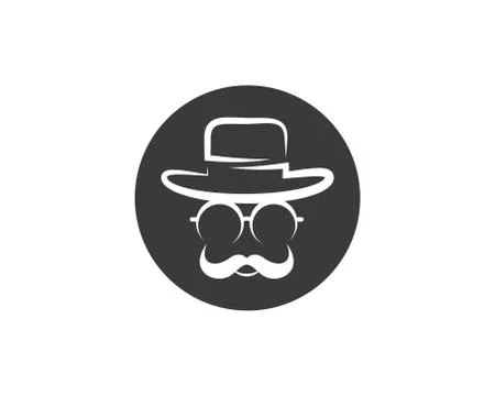 Cowboy hat symbol vector icon Stock Illustration