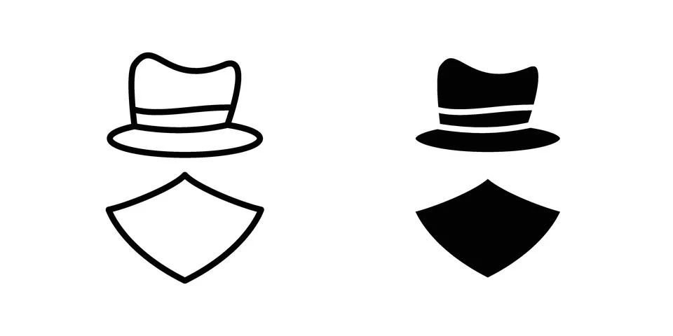 Cowboy icon Illustration set. Vector Eps10 for apps Stock Illustration