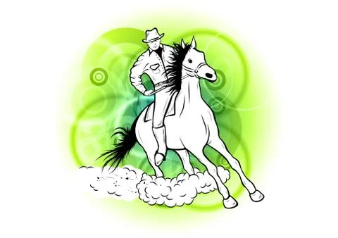 Cowboy Illustrazione stock