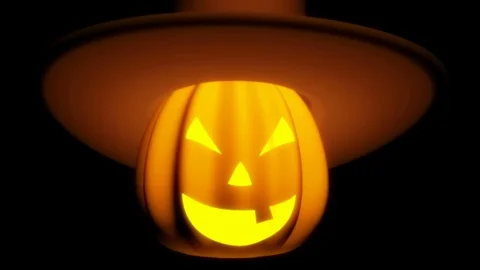 Cowboy jack o'lantern Stock Footage 92712855
