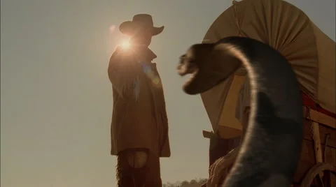 Cowboy is Killing a BIg Snake Stock Footage 63161792