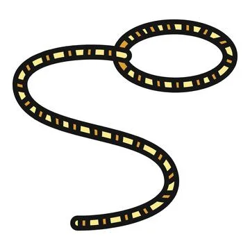 Cowboy lasso rope forming loop western equipment Ilustração Stock