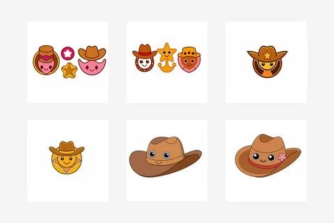 Cowboy-logos Stock Illustration