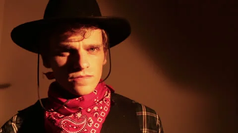 Cowboy man Stock Footage 25856352