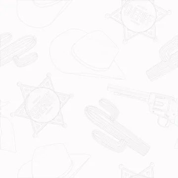 Cowboy pattern Stock Illustration