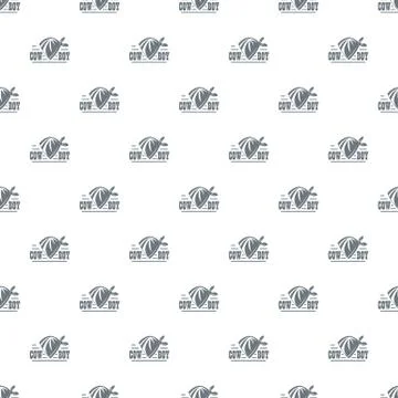 Cowboy pattern vector seamless Stock Illustration