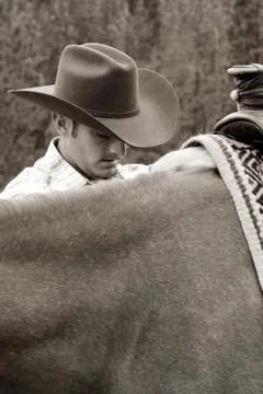 Cowboy Foto stock