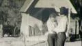 COWBOY ROPE TRICK Hugs Goofy Girlfriend Fun 1930s Vintage Film Home Movie HD Footage