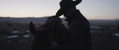 Cowboy Saddle up Stock Footage 238405947