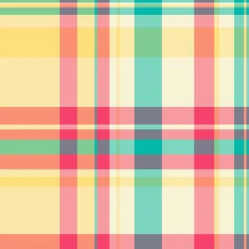 Cowboy seamless texture plaid, expressive check fabric vector. Carnival pat.. Stock Illustration