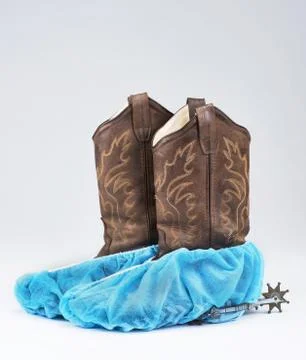 Cowboy Surgical Boots. Stock Photos