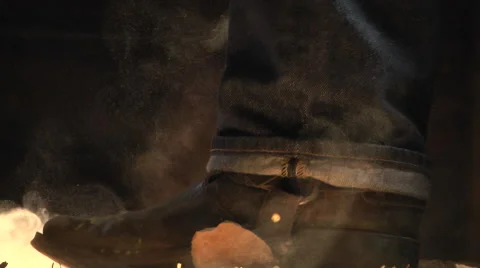CowboyBoots02 Stock Footage 58368123