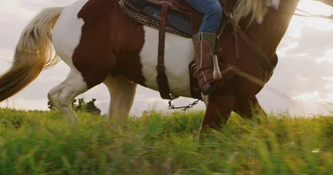 Cowgirl Galloping Stock Footage 106451056