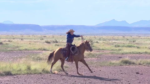Slow Riding Cowgirl Stock Videos – Royalty-Free HD & 4K Videos