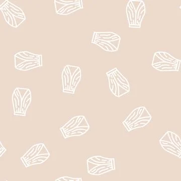 Cowl skirt line vector seamless pattern Stock Illustration