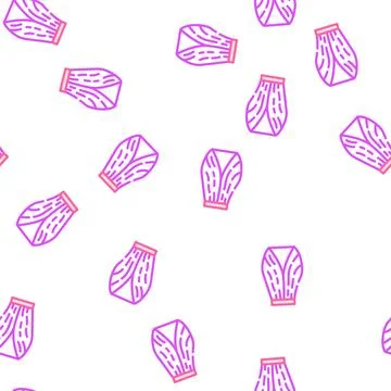 Cowl skirt vector seamless pattern Illustrazione stock