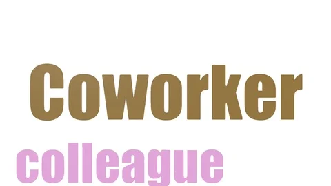 Coworker Animated Simple Tagcloud Isolated Stockbeeldmateriaal 103560067