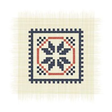 The Cow's Eye Tatreez Stock Illustration
